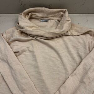 Columbia Light Beige Knit Cowl Neck Top
